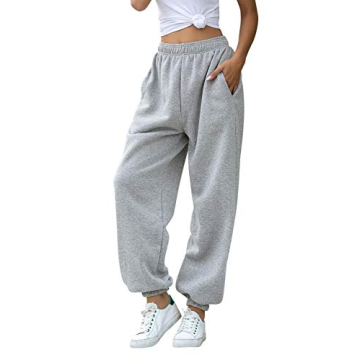 Comfortable Women's High Waisted Sweatpants with Pockets
