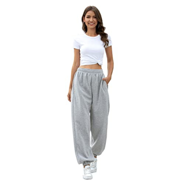 Comfortable Women's High Waisted Sweatpants with Pockets