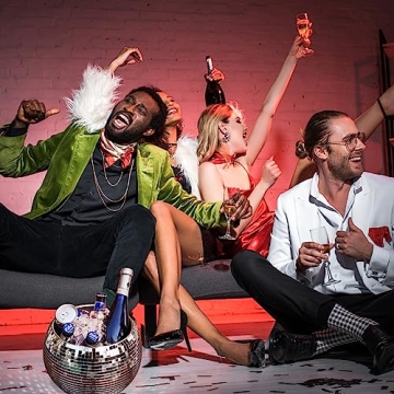 Wittolins 9.8 Inch Disco Ice Bucket for Parties and Decor