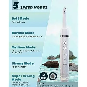 Rechargeable Tooth Polisher, Easy At-Home Whitening Kit