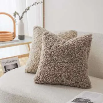 Foindtower Faux Fur Pillow Covers for Comfortable Decor