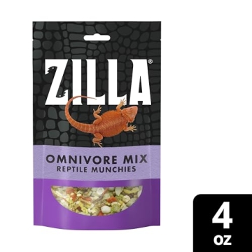 Zilla Reptile Munchies - Nutritious Omnivore Mix for Reptiles