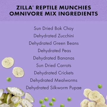 Zilla Reptile Munchies - Nutritious Omnivore Mix for Reptiles