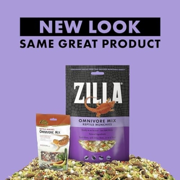 Zilla Reptile Munchies - Nutritious Omnivore Mix for Reptiles