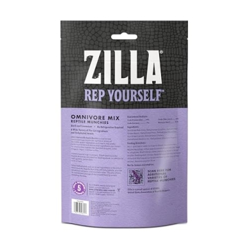 Zilla Reptile Munchies - Nutritious Omnivore Mix for Reptiles