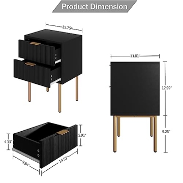 Elegant Aobafuir Night Stand with Modern Design
