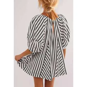 Stylish SENSERISE Womens Striped Romper with Pockets