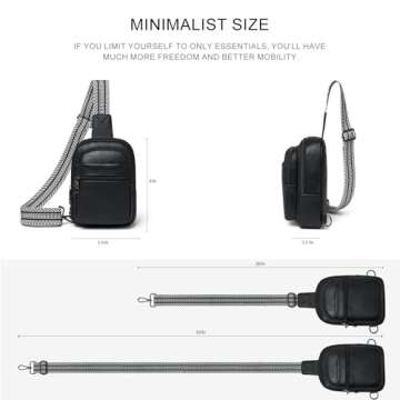 LATMAP Fashionable Lightweight Sling Bag for Travel