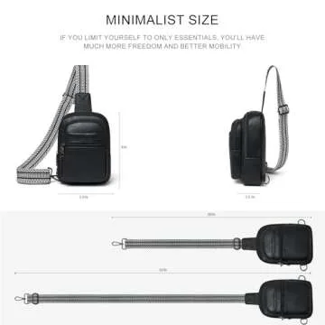 LATMAP Fashionable Lightweight Sling Bag for Travel