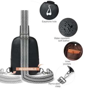 LATMAP Fashionable Lightweight Sling Bag for Travel