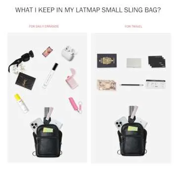 LATMAP Fashionable Lightweight Sling Bag for Travel