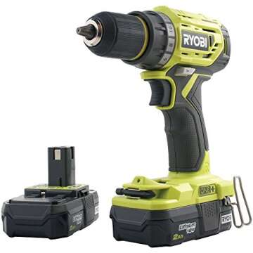 Ryobi ONE+ Brushless Drill/Driver with 2 Batteries & Charger