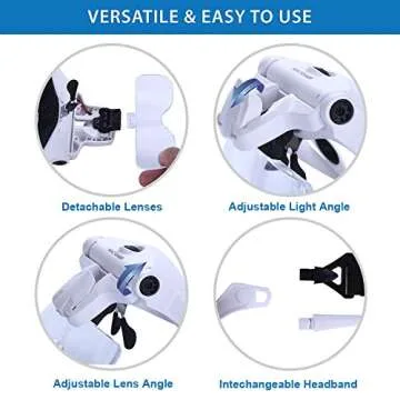 Rechargeable LED Magnifying Glasses for Crafters