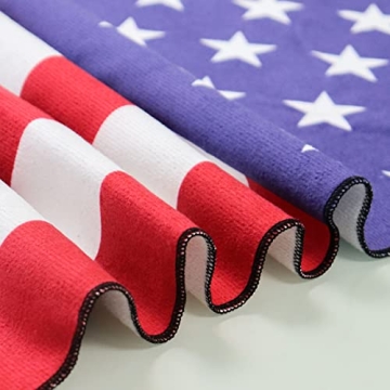 Oversized SHUIHAN American Flag Beach Towel for Unmatched Comfort