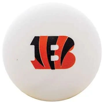 Franklin Sports Cincinnati Bengals Table Tennis Balls - NFL Team Table Tennis Balls - Official Team Logos and Colors - Fun NFL Game Room Accessories