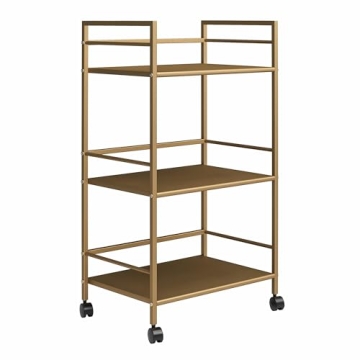 Stylish Novogratz Helix Bar Cart with Wheels