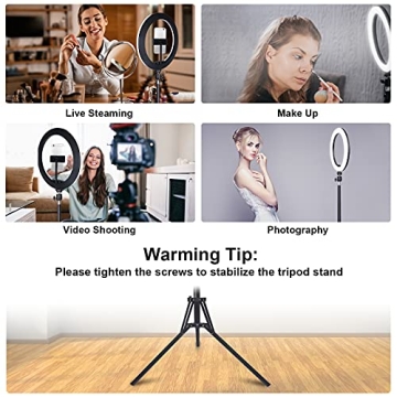 13" Selfie Ring Light with Tripod & RGB Modes for Creators
