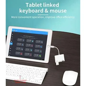 Apple Certified Lightning Male to USB Female Adapter OTG and Charger Cable for iPhone 11 12 Mini max...