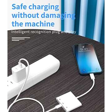 Apple Certified Lightning Male to USB Female Adapter OTG and Charger Cable for iPhone 11 12 Mini max pro xs xr x se 7 8plus Ipad air A Camera Memory Stick Flash Drive Cord Converter Charging Splitter