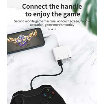 Apple Certified Lightning Male to USB Female Adapter OTG and Charger Cable for iPhone 11 12 Mini max pro xs xr x se 7 8plus Ipad air A Camera Memory Stick Flash Drive Cord Converter Charging Splitter
