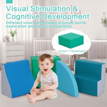 TODIBY 4-Piece Soft Foam Climbing Toys for Toddlers