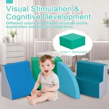 TODIBY 4-Piece Soft Foam Climbing Toys for Toddlers