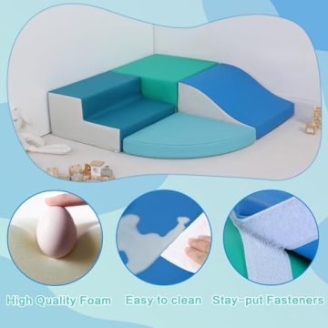 TODIBY 4-Piece Soft Foam Climbing Toys for Toddlers