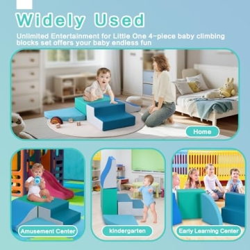 TODIBY 4-Piece Soft Foam Climbing Toys for Toddlers