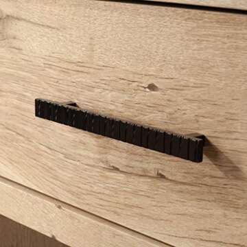 Sauder Pacific View Bedroom Night Stand, Spacious Storage, 1 Drawer Nightstand - Prime Oak Finish