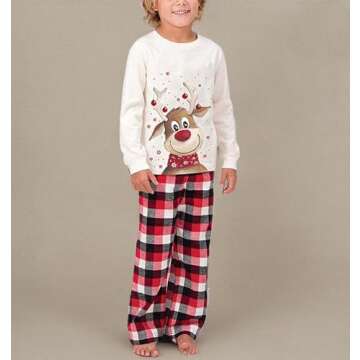 WephuPSho Family Christmas Pjs Matching Sets Baby Christmas Matching Jammies for Adults and Kids Hol...