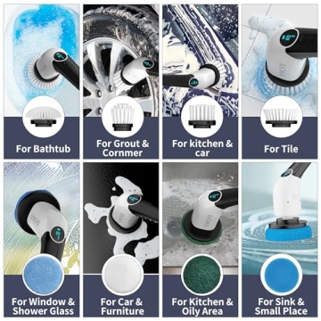 YKYI Electric Spin Scrubber - Efficient Cordless Cleaning Brush