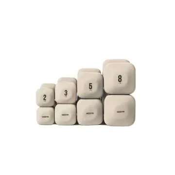 WeGym SafeGrip Dumbbells with Rack for Secure Workouts