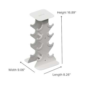 WeGym SafeGrip Dumbbells with Rack for Secure Workouts