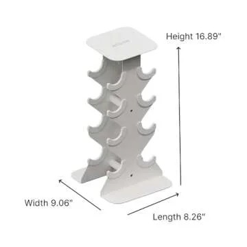 WeGym SafeGrip Dumbbells with Rack for Secure Workouts