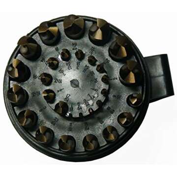 Drill America - DWD29J-CO-PC 29 Piece M35 Cobalt Drill Bit Set in Round Case (1/16" - 1/2" X 64ths), DWDCO Series