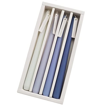 Delightful Sea Salt Scented Gradient Taper Candles for Weddings and More