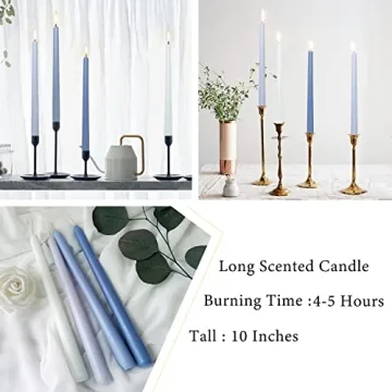Elegant Sea Salt Scented Taper Candles for Any Occasion