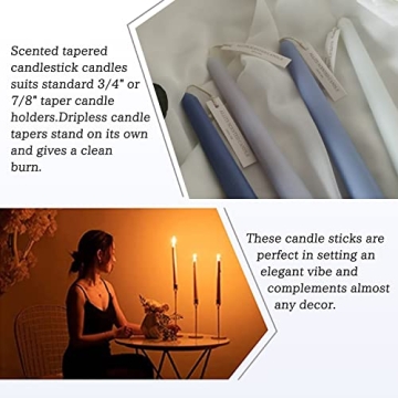 Elegant Sea Salt Scented Taper Candles for Any Occasion