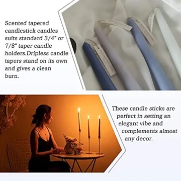 Elegant Sea Salt Scented Taper Candles for Any Occasion