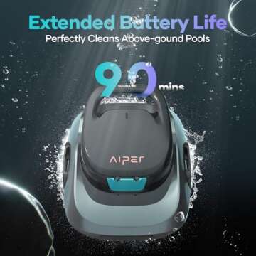 AIPER Cordless Automatic Pool Vacuum for Easy Cleaning