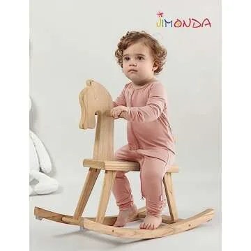 Jimonda Baby Footless Pajamas with Dual Zipper for Ease