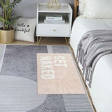 Stylish Get Naked Bath Mat - Non-Slip Microfiber Rug