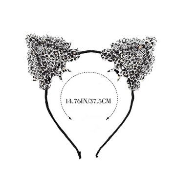 Catery Cute Lace Cat Ears Headbands for Cosplay and Parties