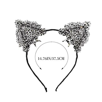Catery Cute Lace Cat Ears Headbands for Cosplay and Parties