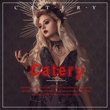 Catery Cute Lace Cat Ears Headbands for Cosplay and Parties