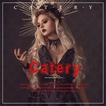 Catery Cute Lace Cat Ears Headbands for Cosplay and Parties