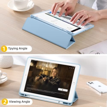 Stylish Akkerds iPad Case with Pencil Holder and Protection