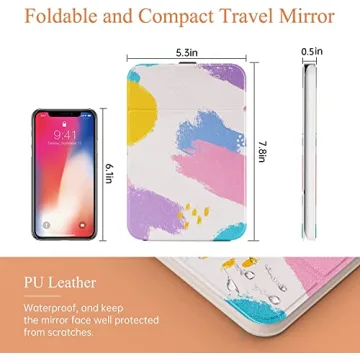 Portable Lighted Makeup Mirror with Adjustable Lighting