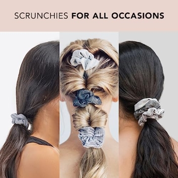 Kitsch Matte Scrunchies 5pc - Stylish Hair Ties for Women