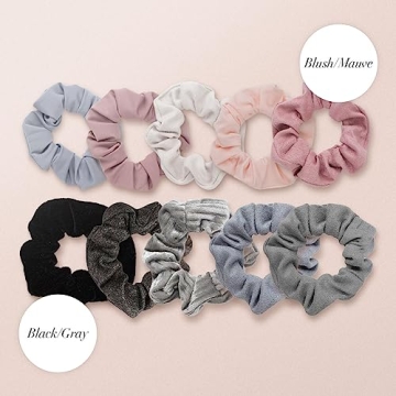 Kitsch Matte Scrunchies 5pc - Stylish Hair Ties for Women